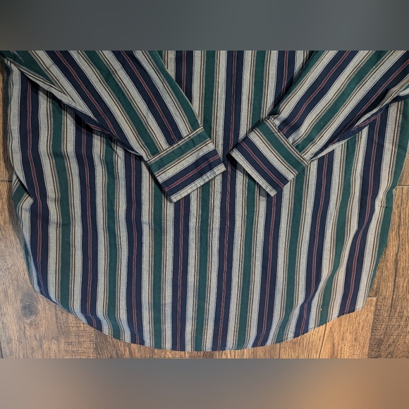 Ely Cattleman Blue Green Pearl Snap Shirt Mens Sz 3XL Cowboy Western Long Sleeve - Picture 11 of 12